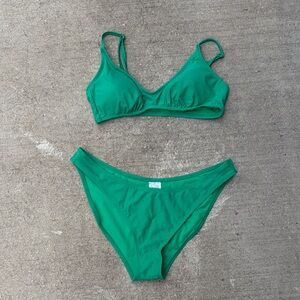 Wild Fable Vibrant Green Bikini Set